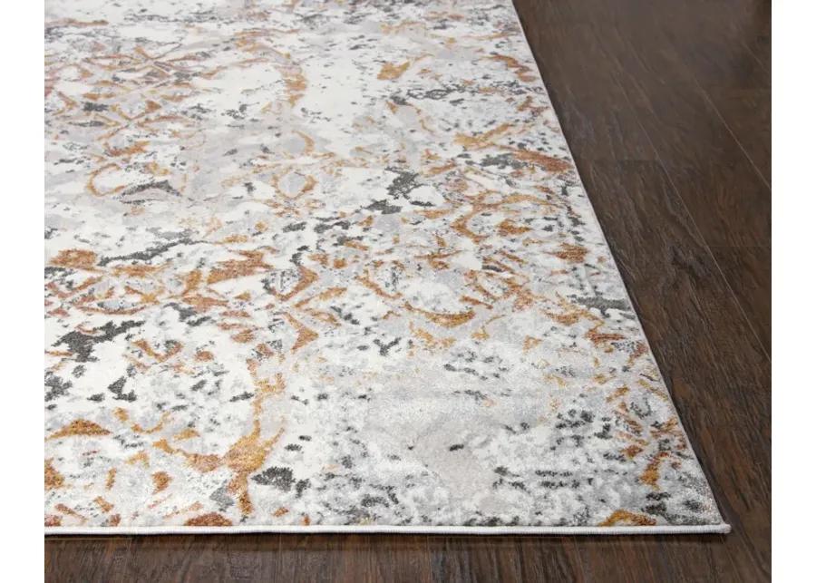 Bristol Beige/Copper All Over Polypropylene/Polyester 8'10" x 11'10" Rectangle Rug