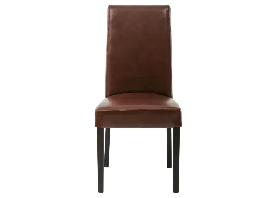 Hartford Leather Dining Side Chair, Cognac (Set of 2)