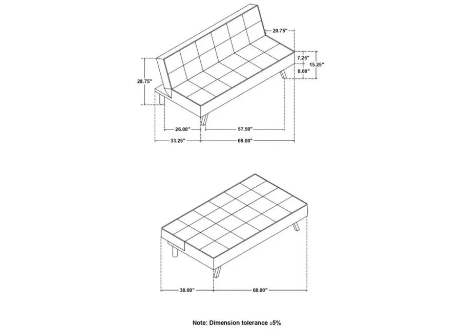 Joel Upholstered Tufted Sofa Bed