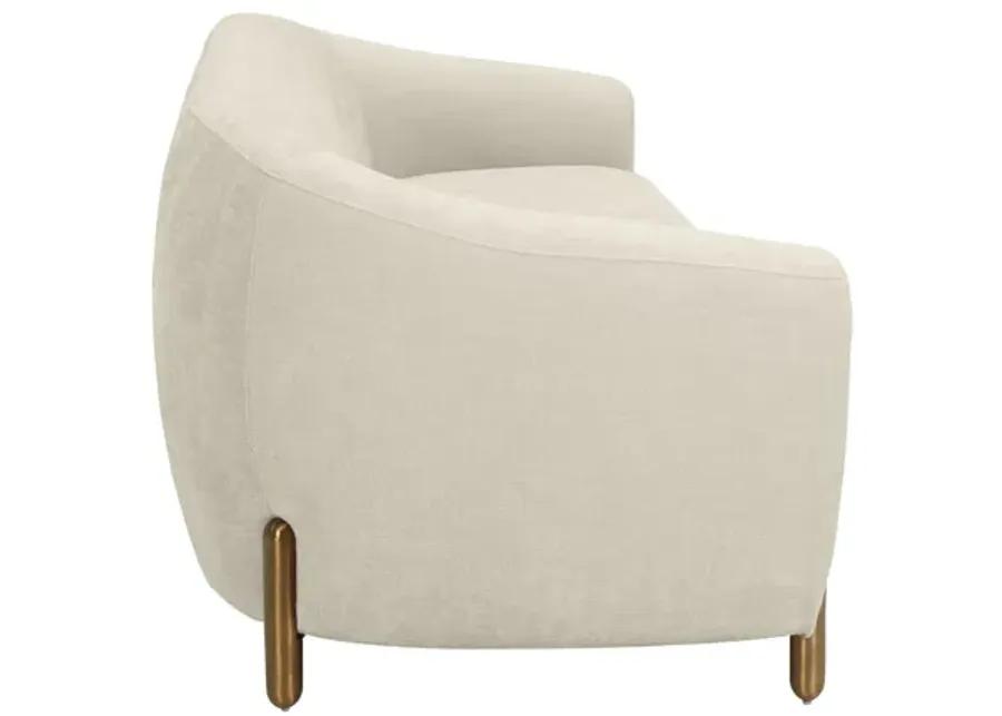 Lina Cream Chenille Textured Sofa