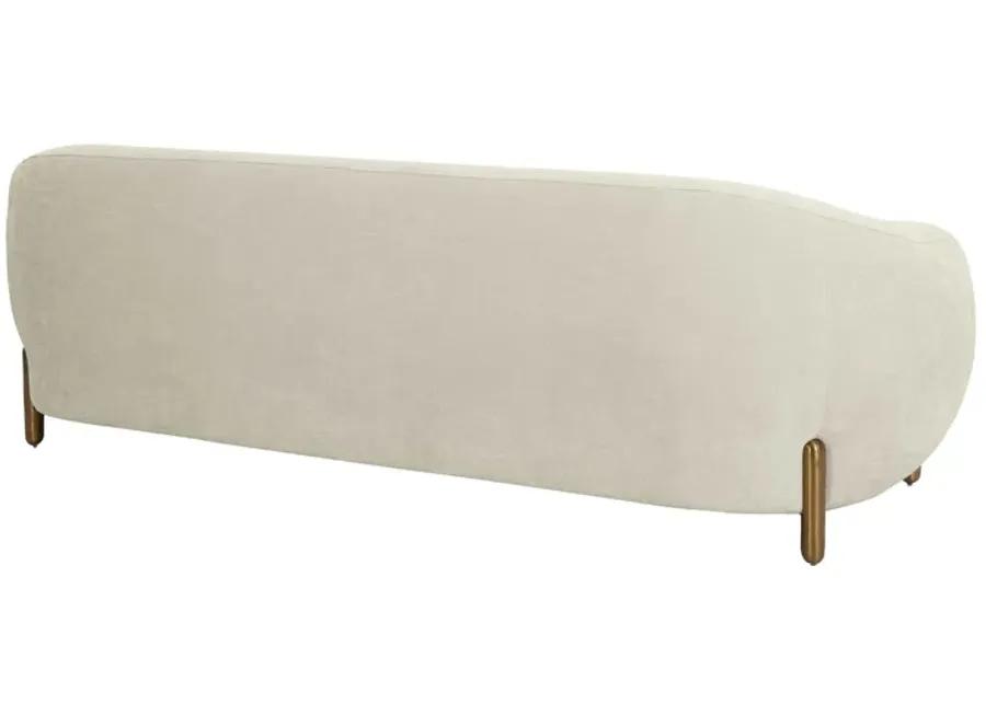 Lina Cream Chenille Textured Sofa