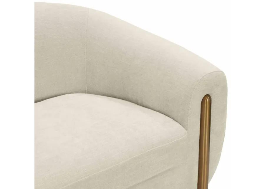 Lina Cream Chenille Textured Sofa