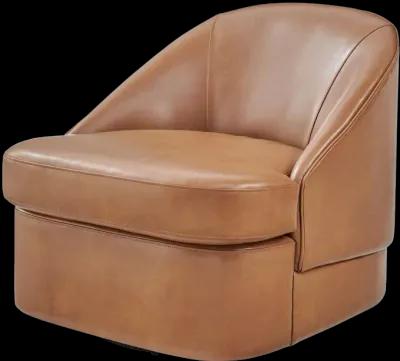 Hurley Swivel Accent Chair, Borneo Chocolate 