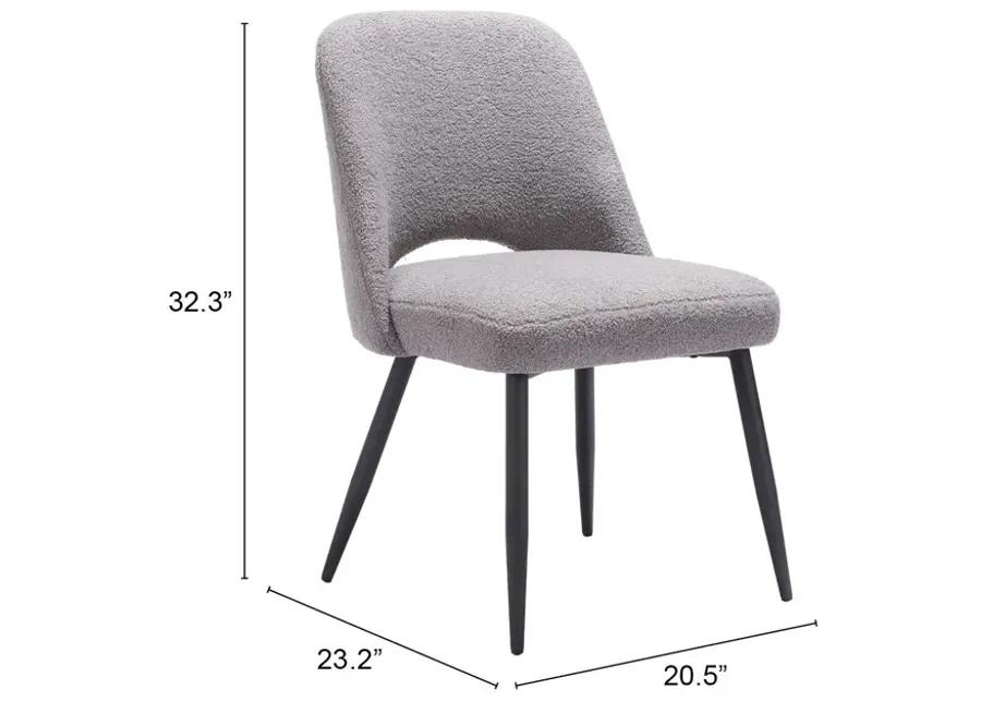 Teddy Dining Chair (Set of 2) Gray