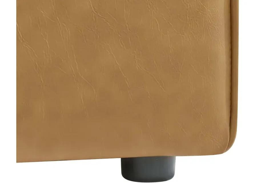 Mingle Vegan Leather Armless Chair