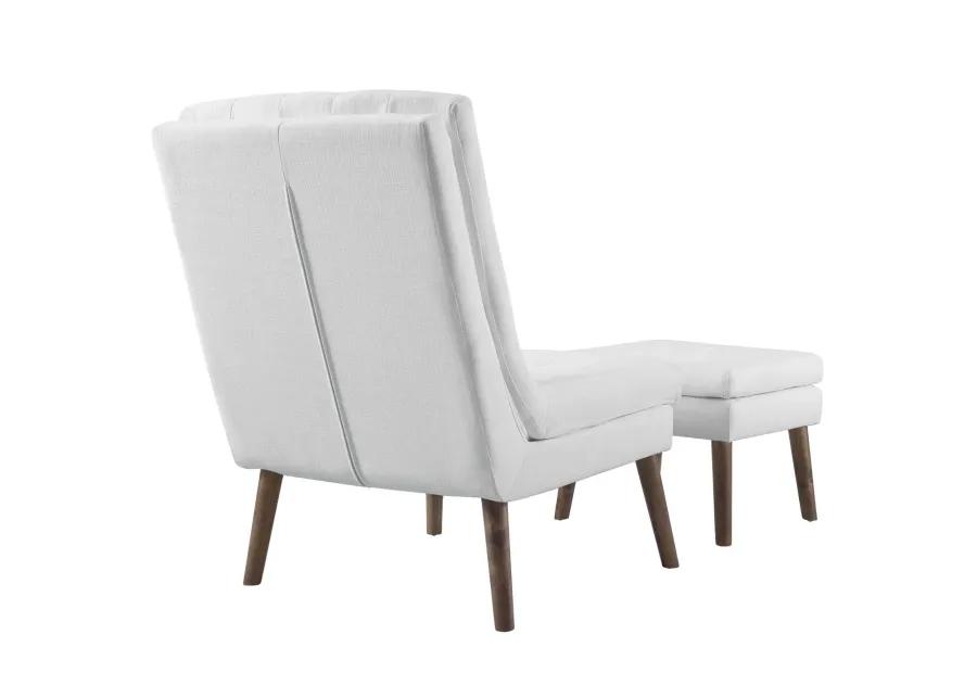 Modify Upholstered Lounge Chair and Ottoman