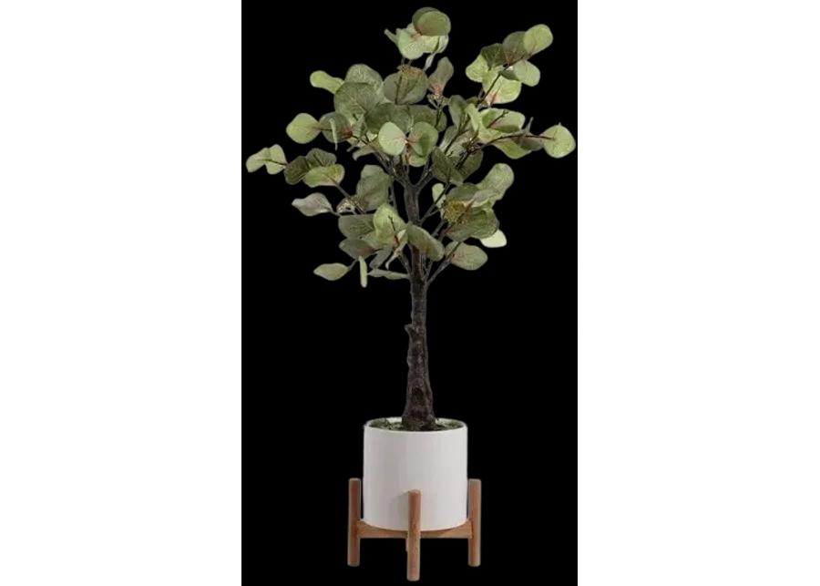 Faux Eucalyptus Potted Tree