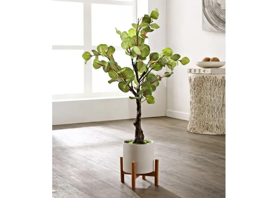 Faux Eucalyptus Potted Tree