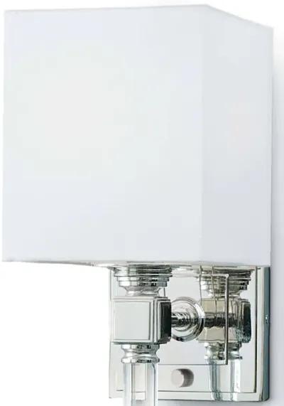 Crystal Tail Polished Nickel Sconce