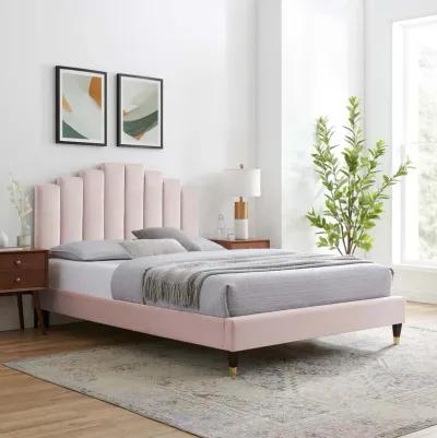 Elise King Performance Velvet Platform Bed