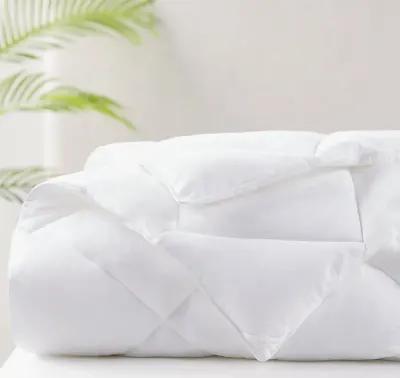 Sleep Philosophy Maximum Warmth White Cotton Down Alternative Featherless Comforter