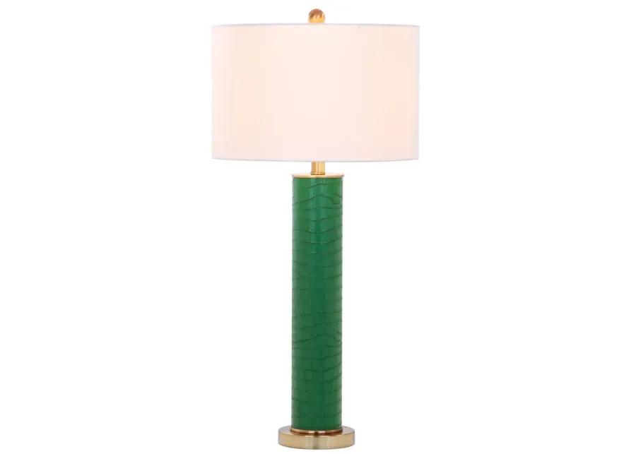 Ollie 31.5-Inch H Faux Alligator Table Lamp - Set of 2