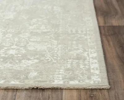 Couture Gray Classic/Updated NZ Wool/Tencel Blend 8' x 10' Rectangle Rug