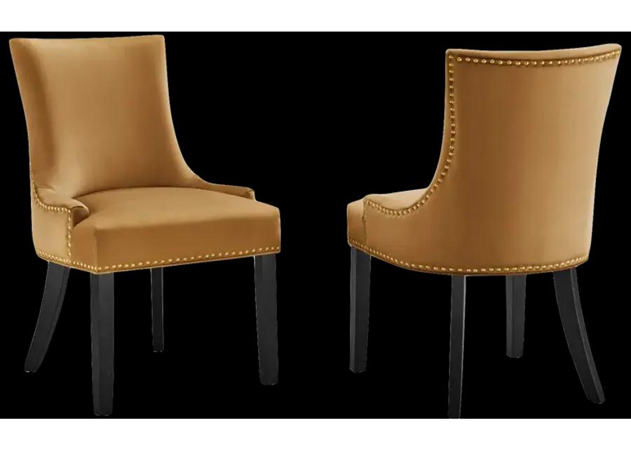 Marquis Performance Velvet Dining Chairs - Set of 2