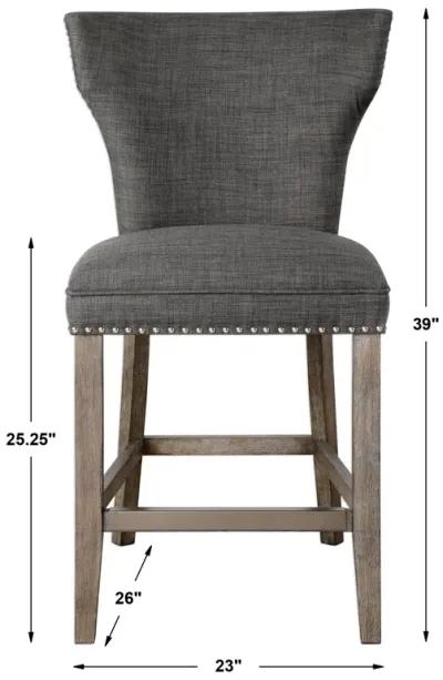 Arnaud Charcoal Counter Stool