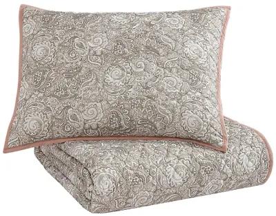 Katie 2 pc Coverlet Set Blush