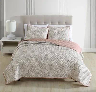 Katie 2 pc Coverlet Set Blush