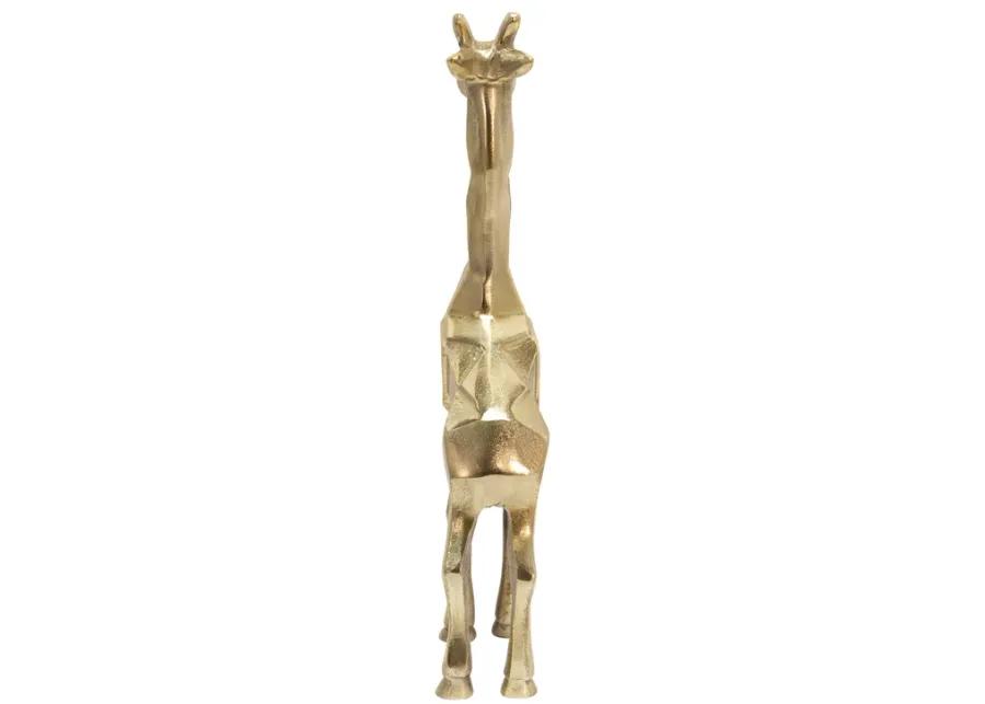 Aluminum 15" Giraffe Decor, Gold