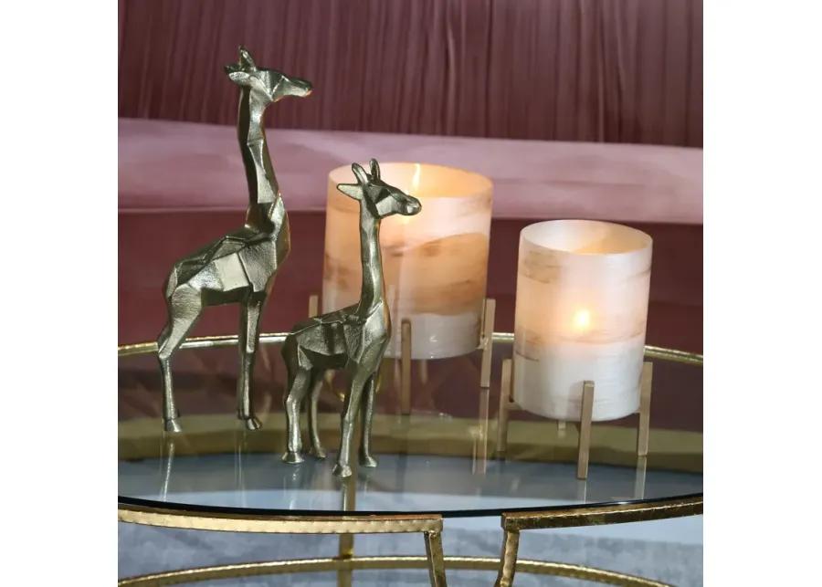 Aluminum 15" Giraffe Decor, Gold