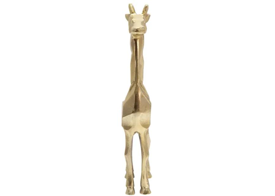 Aluminum 15" Giraffe Decor, Gold