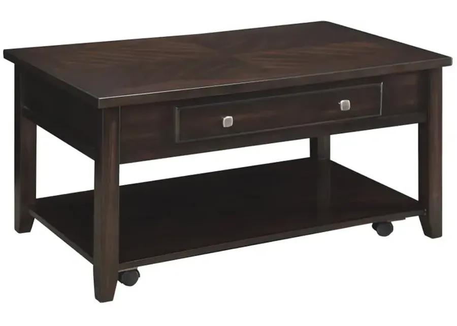 Bradford Rectangular Lift Top Coffee Table Walnut