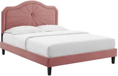 Portia Performance Velvet King Platform Bed