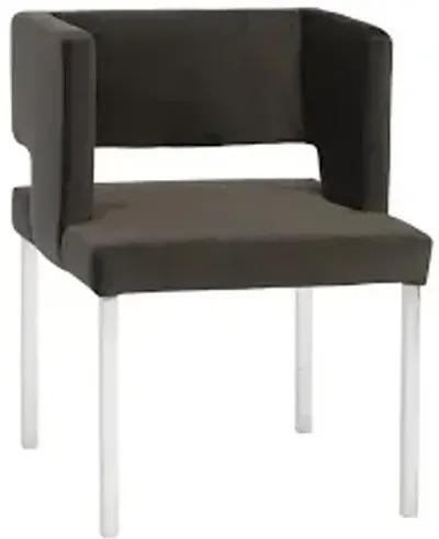 raffia dining chair, black, stainless steel legs