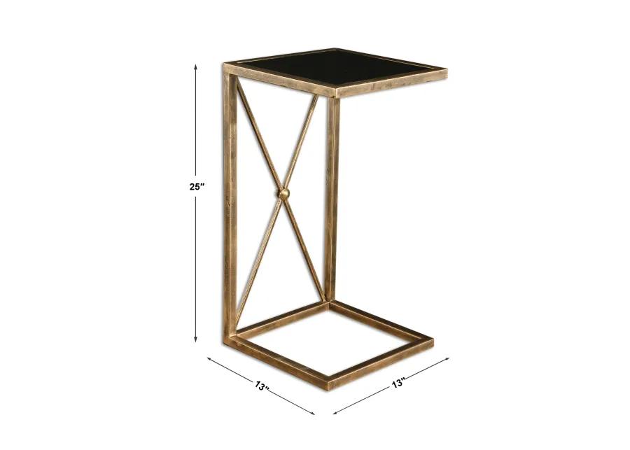 Zafina Gold Accent Table