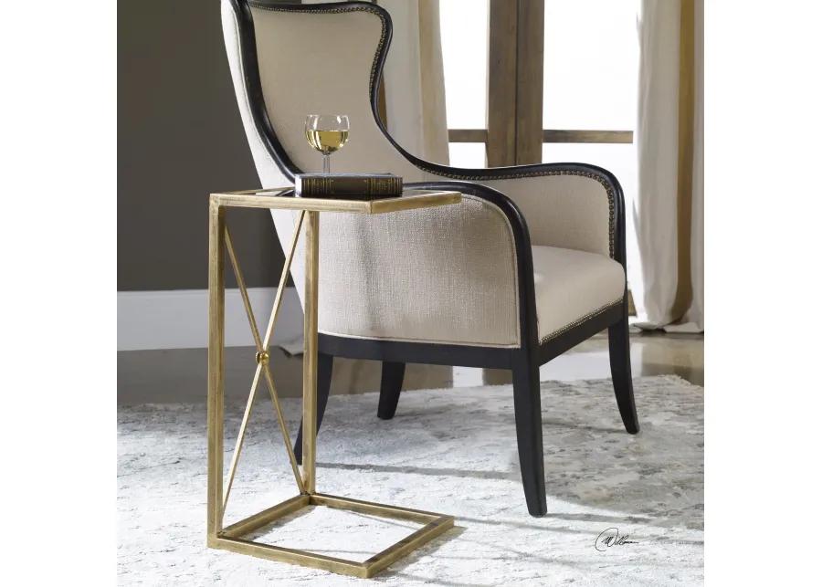 Zafina Gold Accent Table