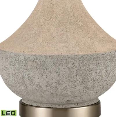 Wendover 25'' High 1-Light Table Lamp - Polished Concrete - Includes LED Bulb