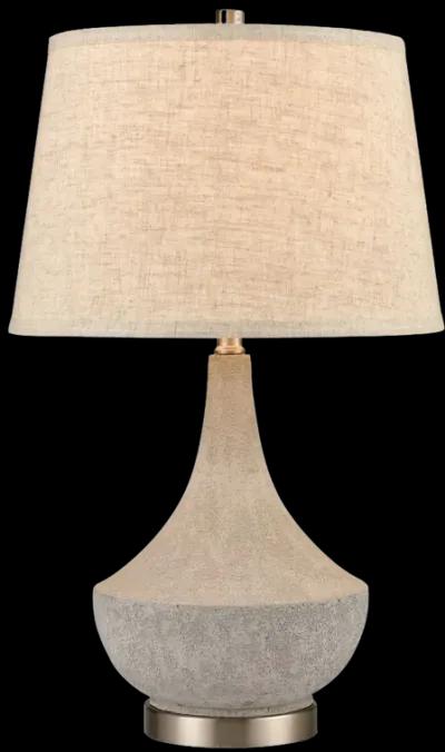 Wendover 25'' High 1-Light Table Lamp - Polished Concrete - Includes LED Bulb