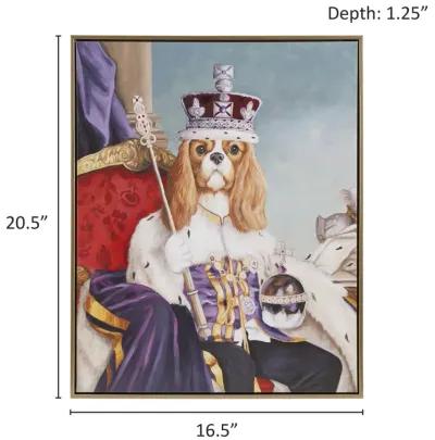 Pet Portrait King Charles Spaniel III Framed Canvas Wall Art