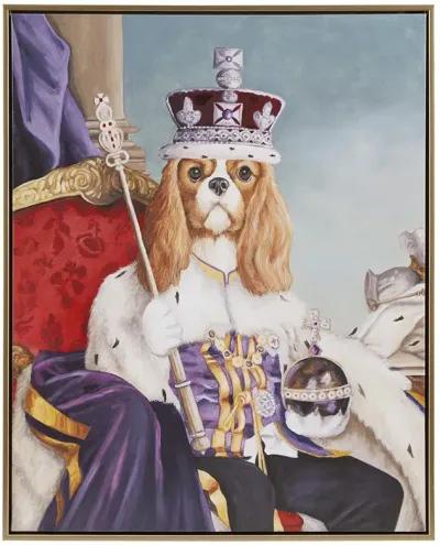 Pet Portrait King Charles Spaniel III Framed Canvas Wall Art