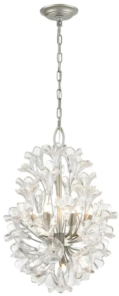 Celene 15" Wide 9-Light Chandelier - Aged Silver