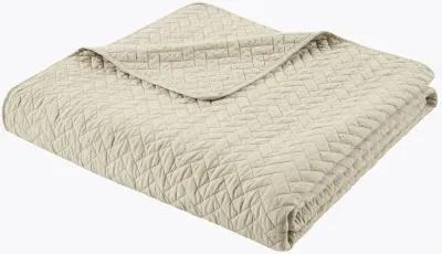 Hampton Hill Velvet Touch Linen 3 Piece Luxurious Oversized Quilt Set