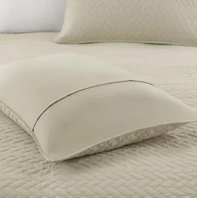 Hampton Hill Velvet Touch Linen 3 Piece Luxurious Oversized Quilt Set