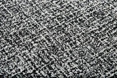 Brindleton Black/White Tweed Wool 5' x 8' Rectangle Rug