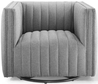 Conjure Tufted Swivel Upholstered Armchair