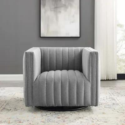 Conjure Tufted Swivel Upholstered Armchair