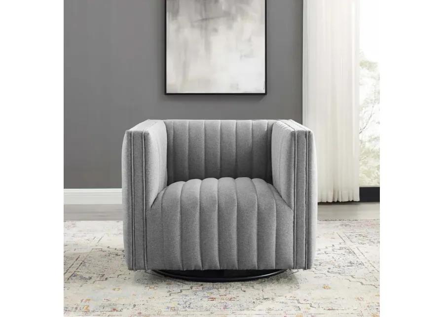 Conjure Tufted Swivel Upholstered Armchair