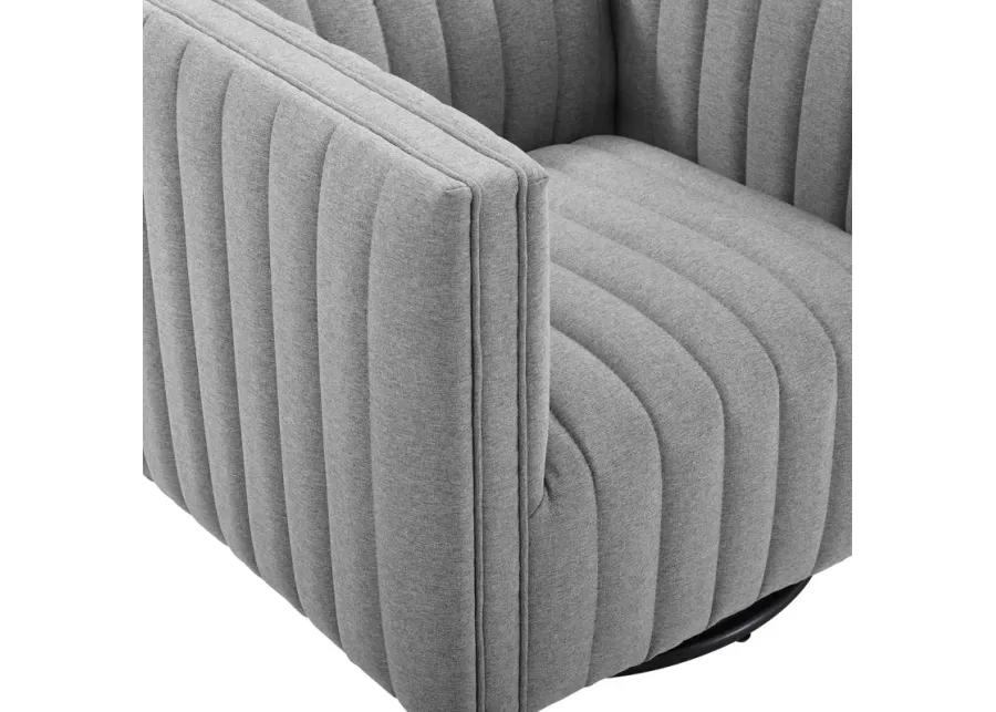 Conjure Tufted Swivel Upholstered Armchair