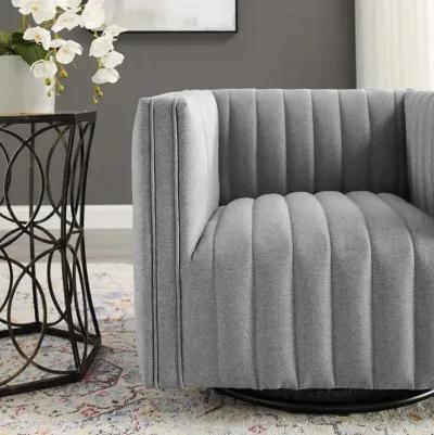 Conjure Tufted Swivel Upholstered Armchair