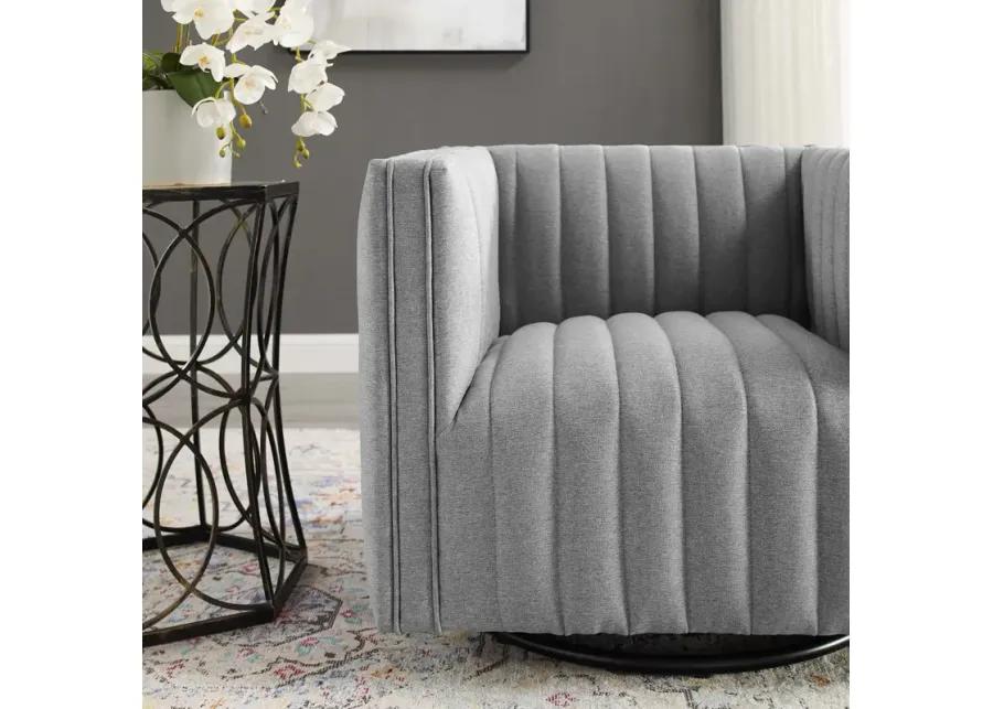 Conjure Tufted Swivel Upholstered Armchair