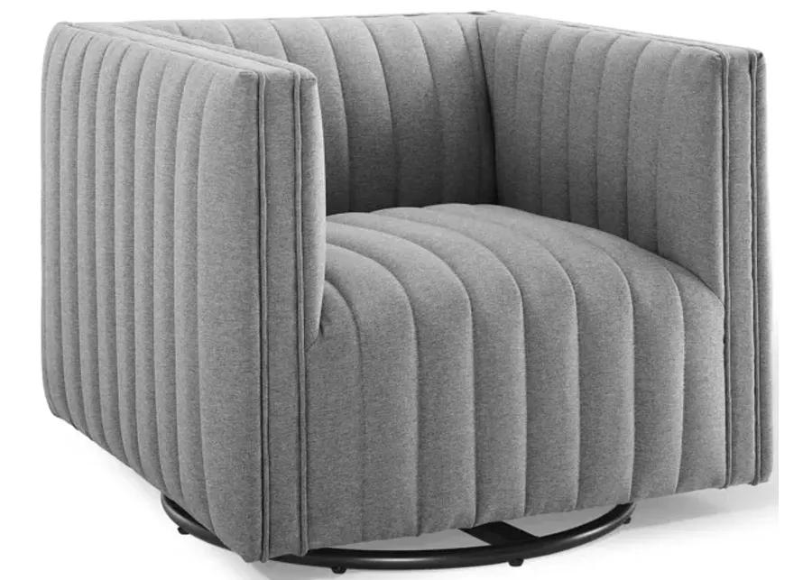 Conjure Tufted Swivel Upholstered Armchair