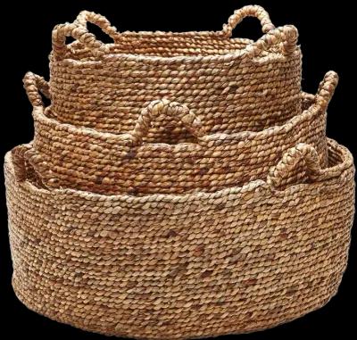 Natural Low Rise Basket - Set of 3