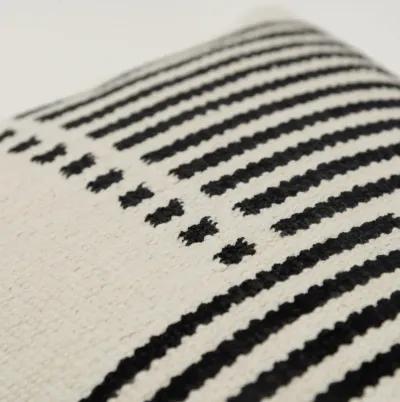 stripe black  Pillow