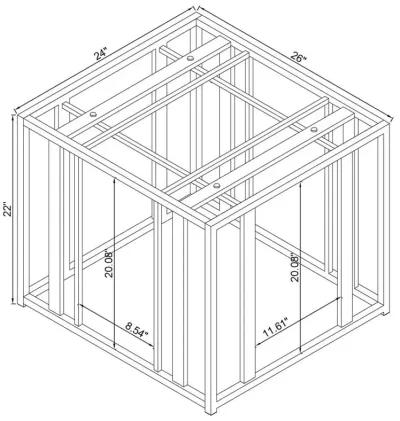 Adri Rectangular Glass Top End Table Clear and Black Nickel