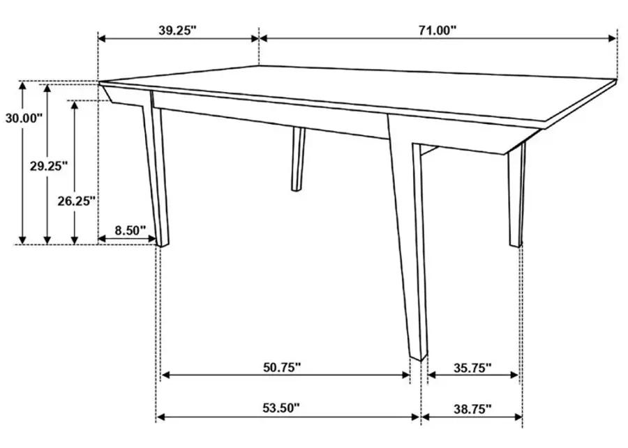 Nogales 7-piece Rectangle Dining Set Acacia and Coastal Grey