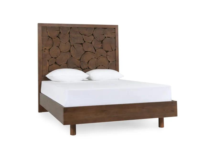 Jaxon Wood Cal King Bed Cocoa Brown