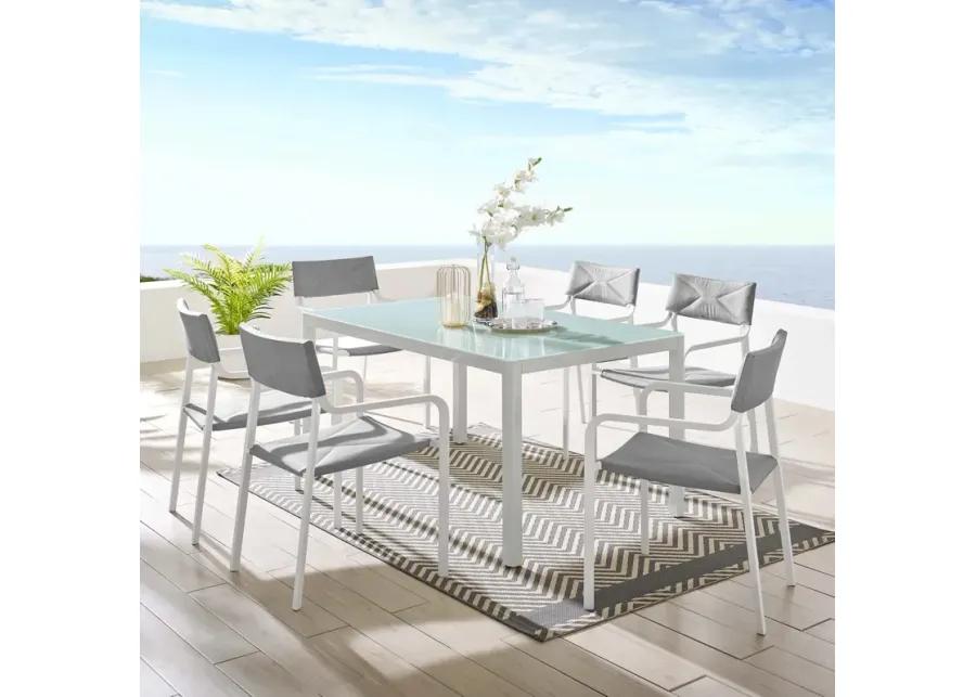 Raleigh 7 Piece Outdoor Patio Aluminum Dining Set